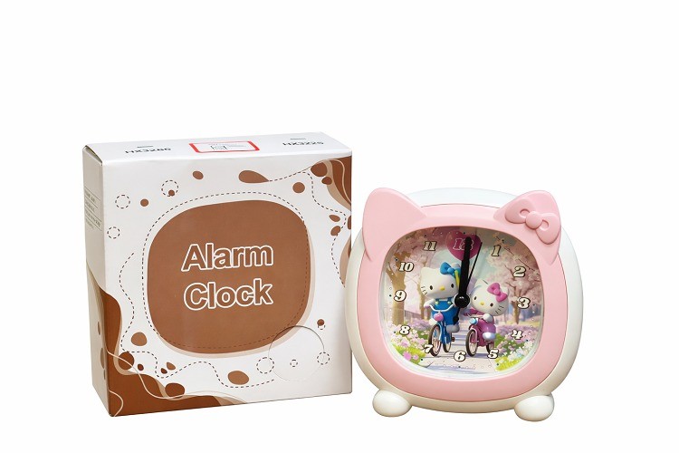 KittyJoy HX3282 Cute LED Alarm Clock for Kids | Digital Table Alarm Clock with Night Light & Snooze