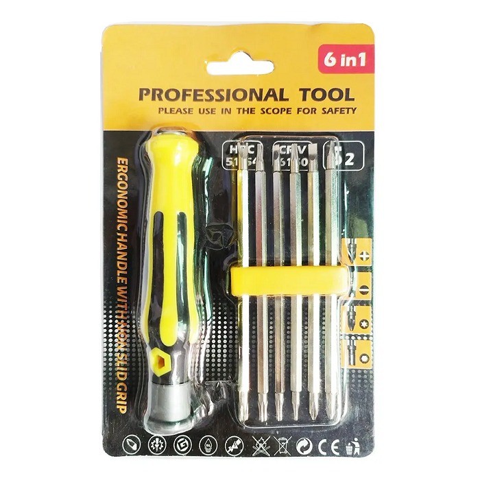 6 In 1 Magnetic Screwdriver Set