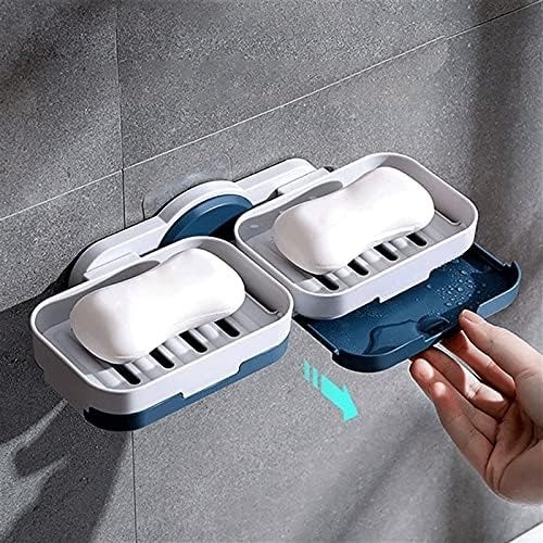 AISJ 2 Pcs Soap Box Holder – Bathroom & Kitchen Soap Storage Case
