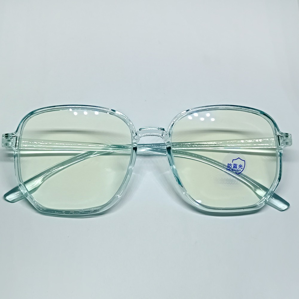 Retro Square Anti-Blue Light Computer Glasses – Blue Frame Blue Ray Blocking Eyewear – 1020BL