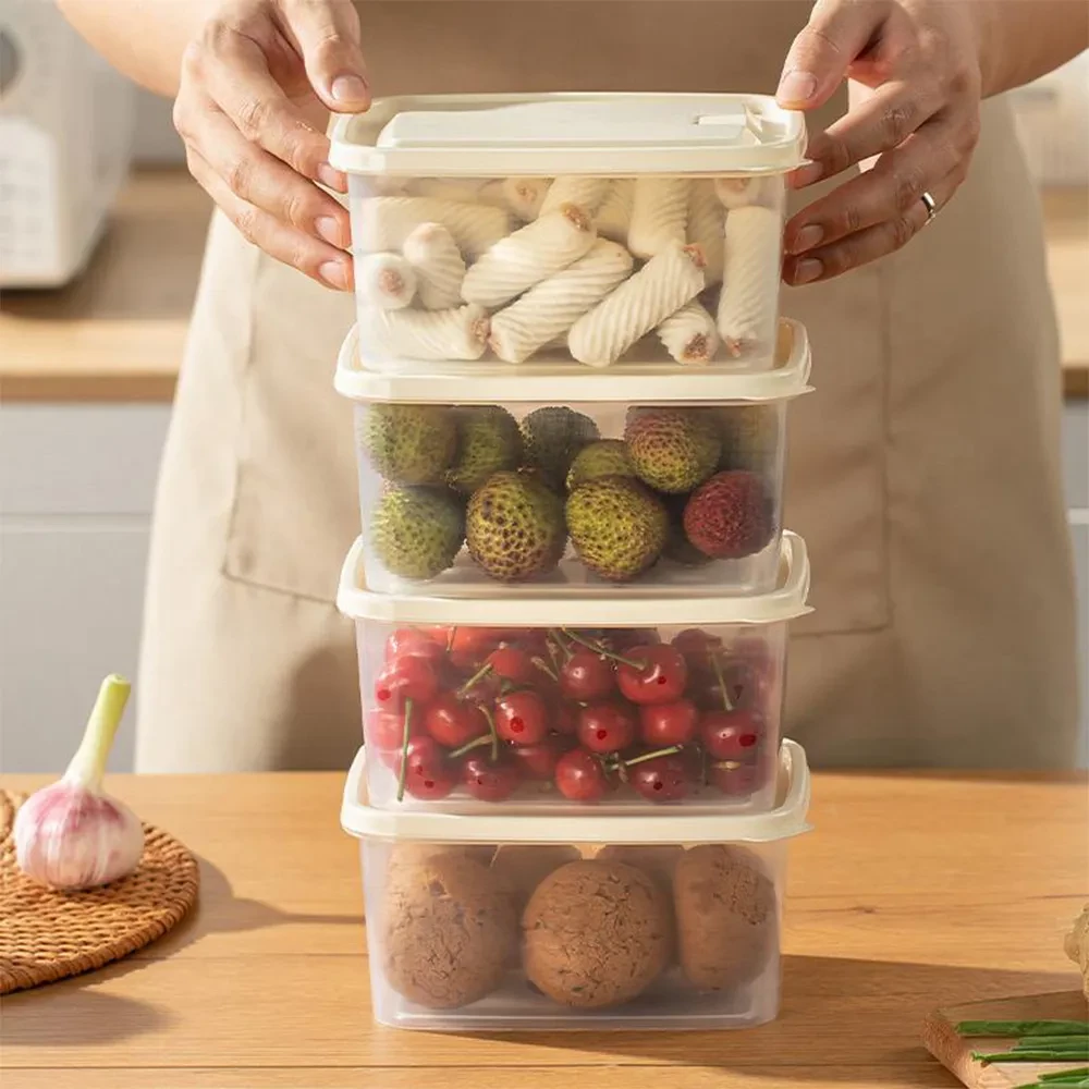 Square Fresh Keeping Box with color Lid