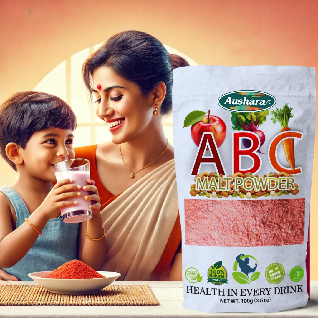 ABC Malt Powder 100g | Apple, Beetroot, Carrot, & Jaggery with Malt | Immunity Booster & Energy Drink for Adults & Kids