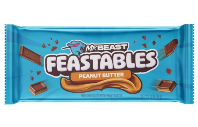 Mr Beast Feastables Peanut Butter Bar 60G