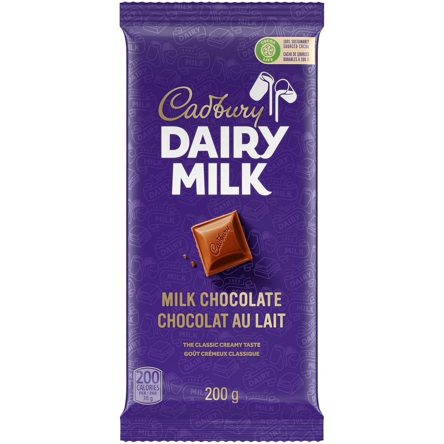 Cadbury Dairy Milk Chocolate Bar 200G