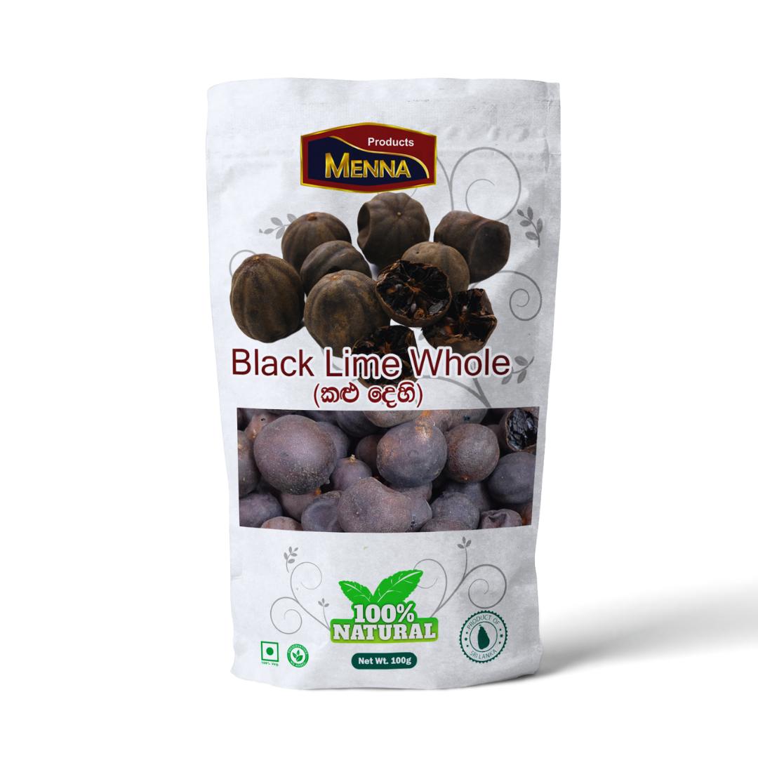 Black Lime Whole (100g) | Dried Lime | Natural Citrus Flavor for Cooking & Health