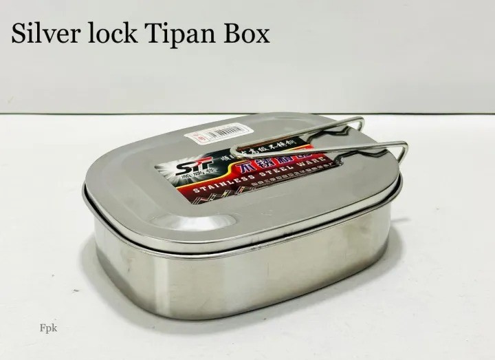 Silver Lock Tipan Box | Stainless Steel Multi-Layer Tiffin Lunch Box