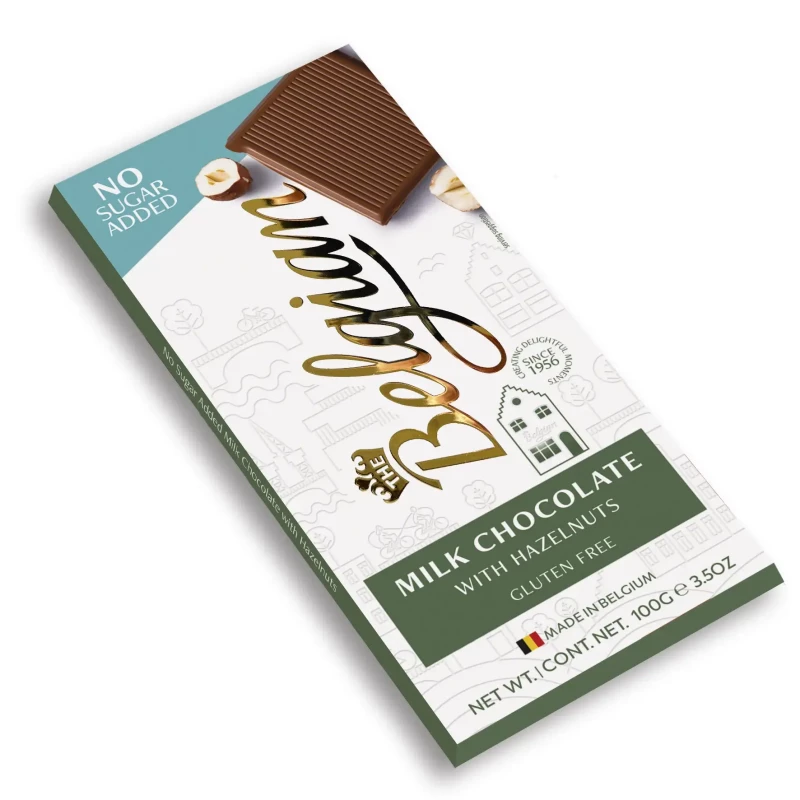 Belgian Milk Chocolate with Hazelnuts 100G