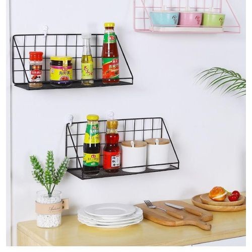 Rectangle Bathroom & Kitchen Spice Rack – Multipurpose Wall Storage Organizer