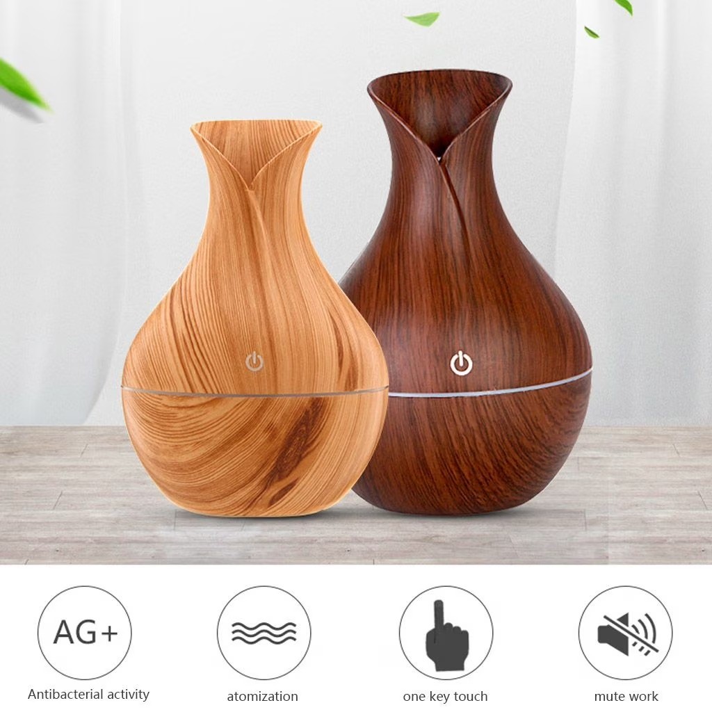 Ultrasonic Aroma Humidifier with Essential Oil Diffuser & LED Night Light for Home and Office