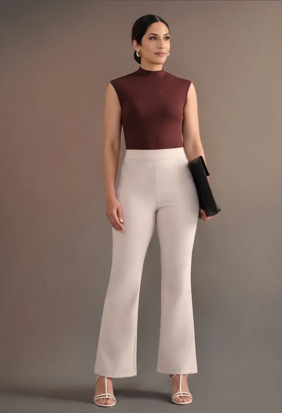 Rib Top With Cap Sleeves