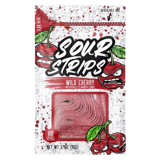 Sour Strips Wild Cherry 96G