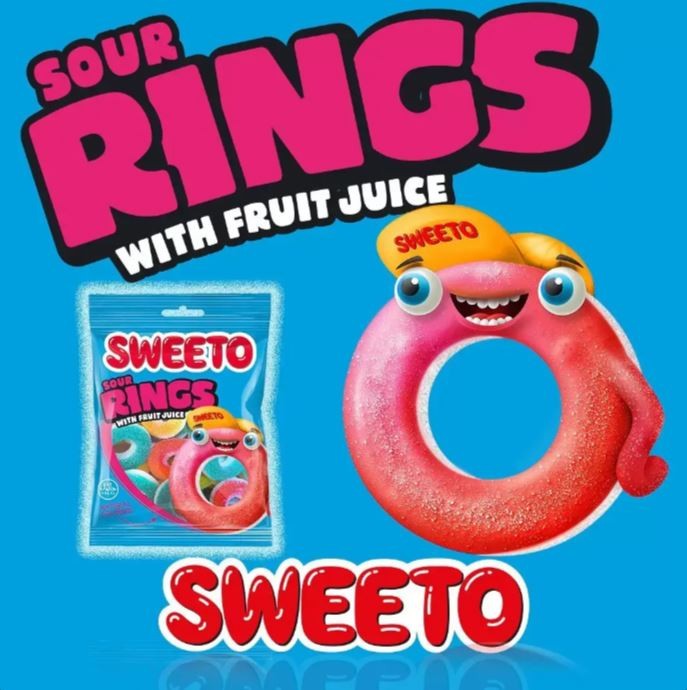 Sweeto Sour Rings 80G