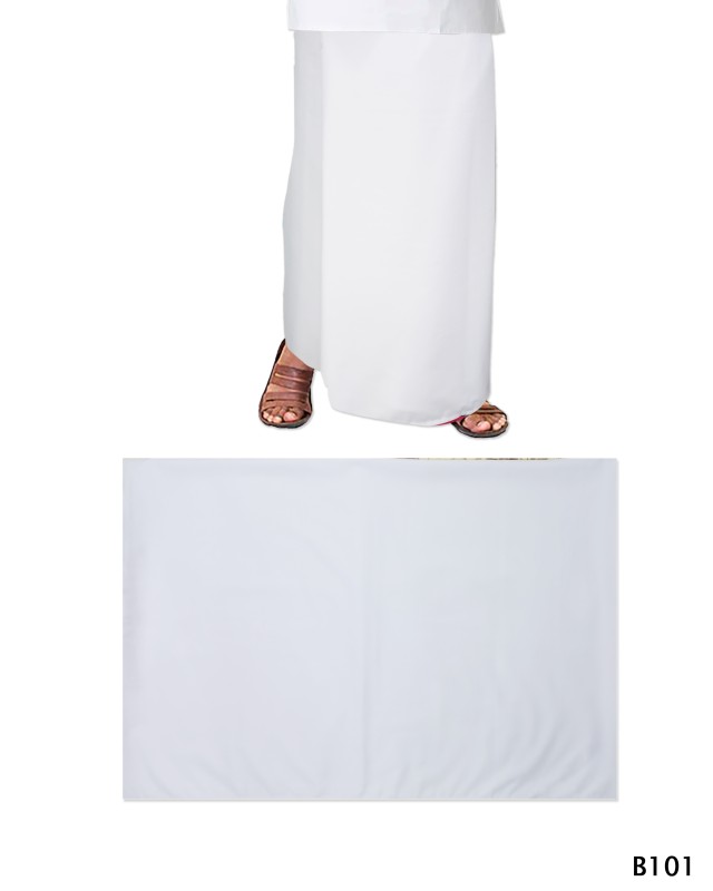 Gent's White Sarong
