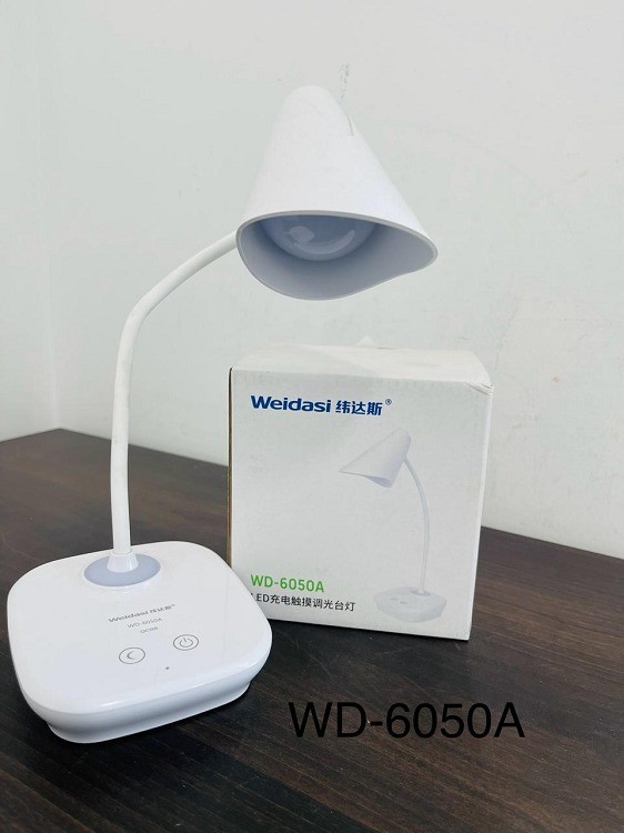 Weidasi WD-6050A Rechargeable LED Table Lamp | Portable Study & Emergency Lamp