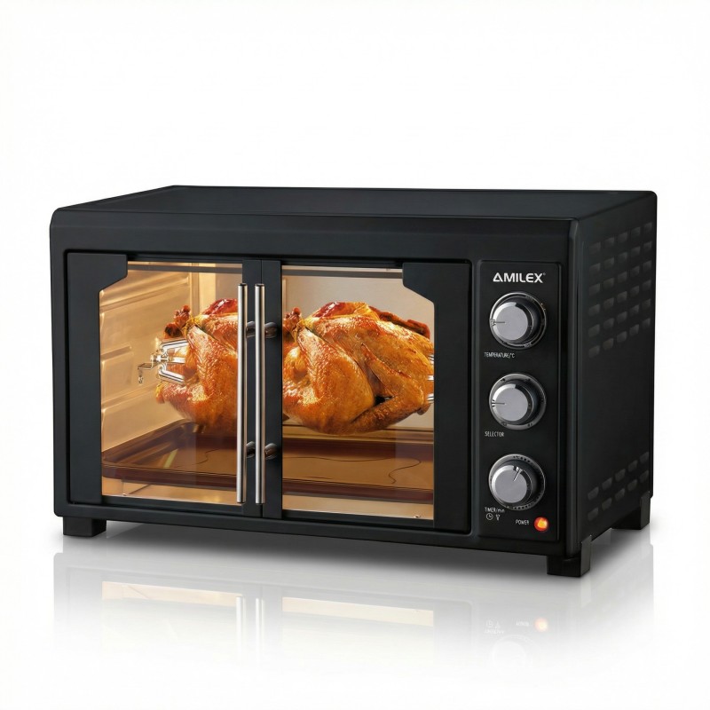 AMILEX 46L Electric Oven AEO-4601 - 2000W High-Power Countertop Baking & Roasting Solution